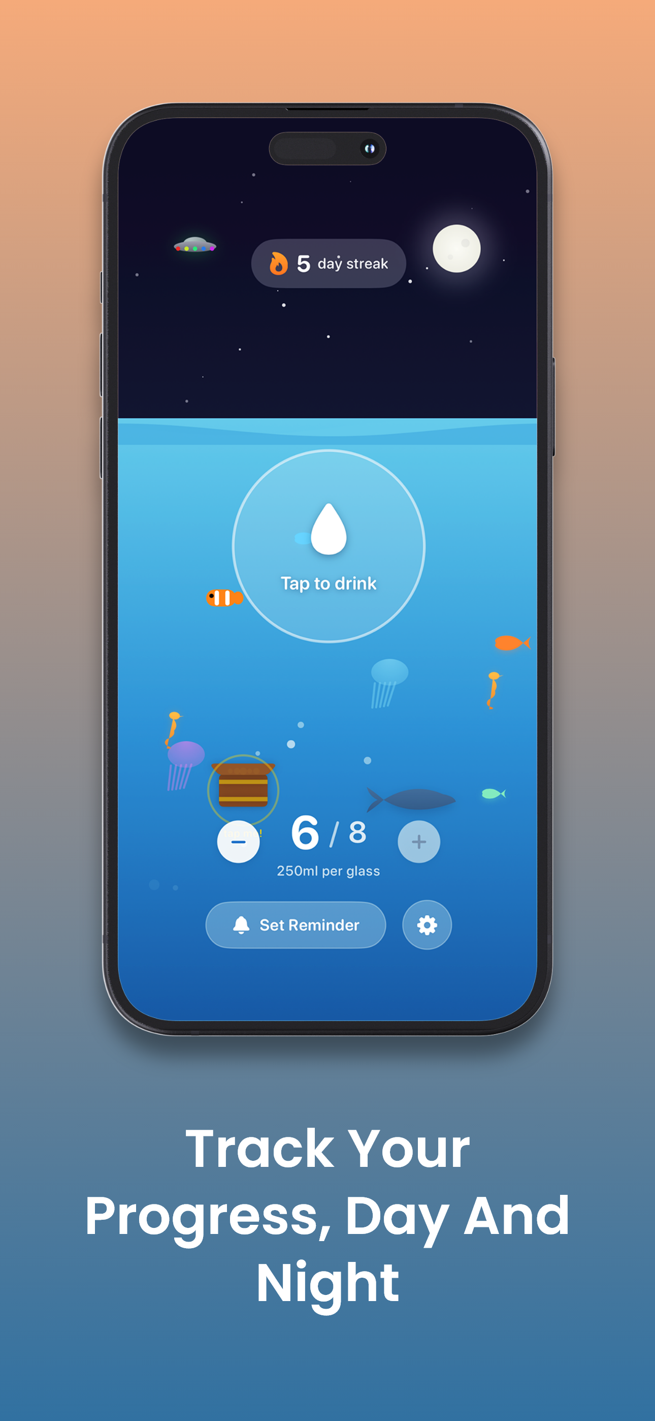 Day and night mode transition in Think Drink